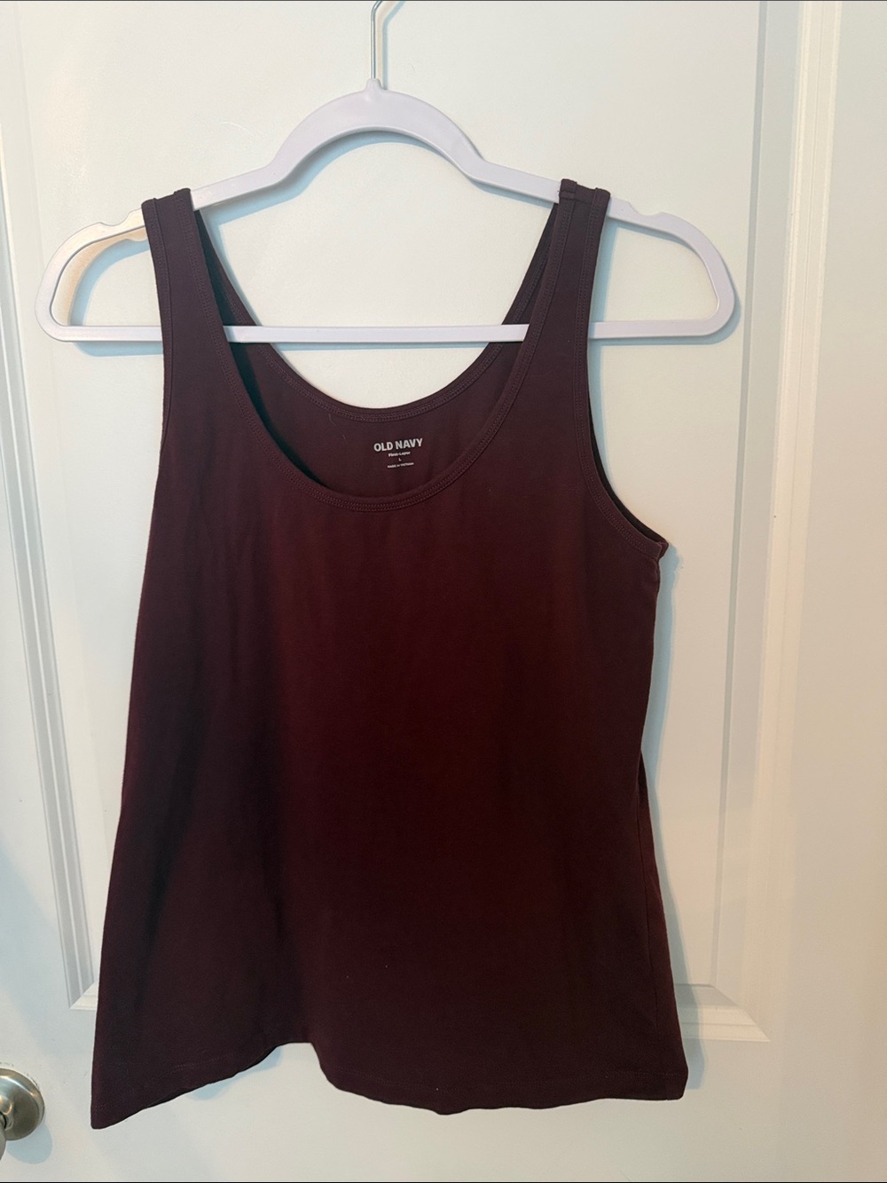 Old Navy Women's Tank Top - Burgundy Scoop Neck